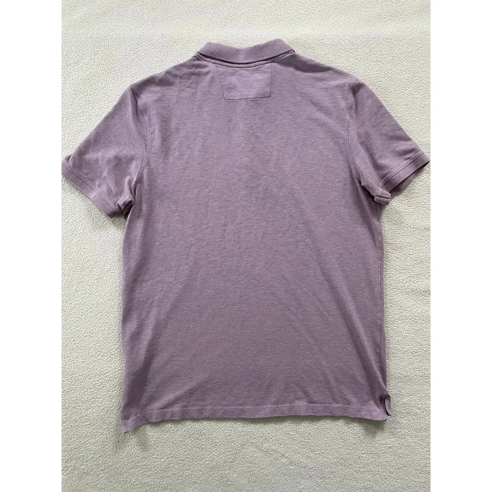 Banana Republic Mens Extra Large Tall Polo Shirt Purple Slim Fit‎ Elephant Logo